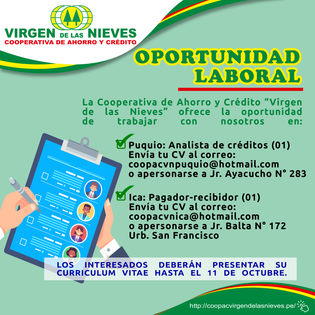 OPORTUNIDAD LABORAL
